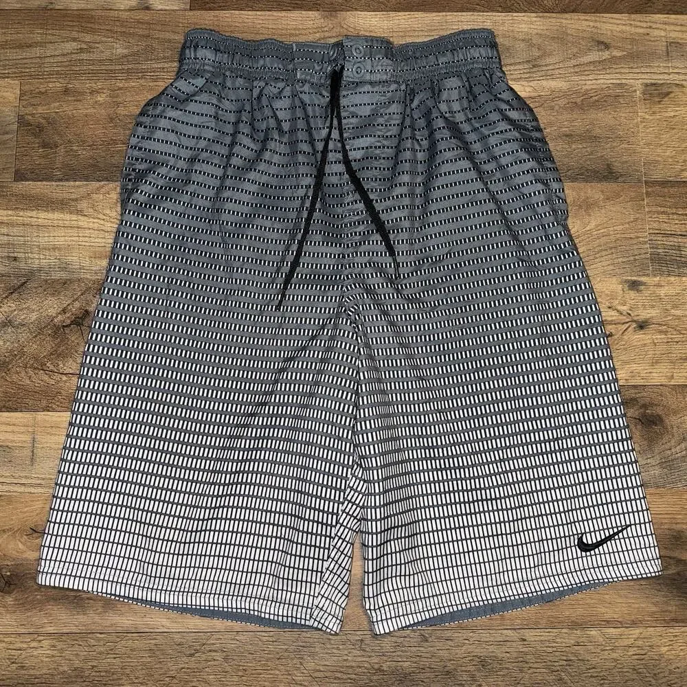 Nike Swim Trunks Board Shorts Mens Size S Grey Ombre Beach Lake Pool‎ Lifeguard